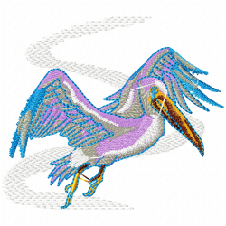 Pelican Swan Embroidery Design 6 Pelican Swan Embroidery Design 6